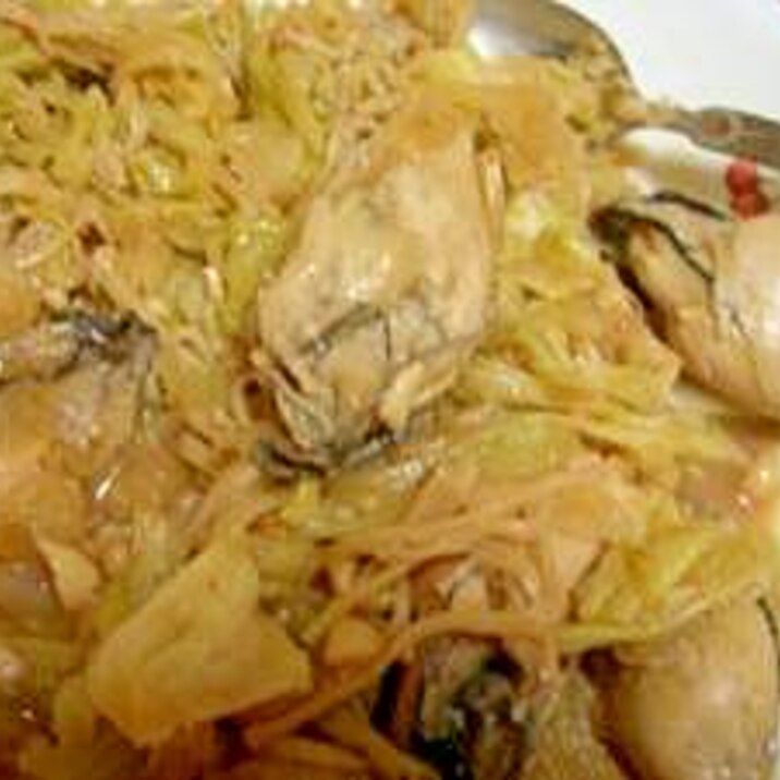 牡蠣と野菜の味噌炒め